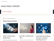 Tablet Screenshot of mass-email-sender.com